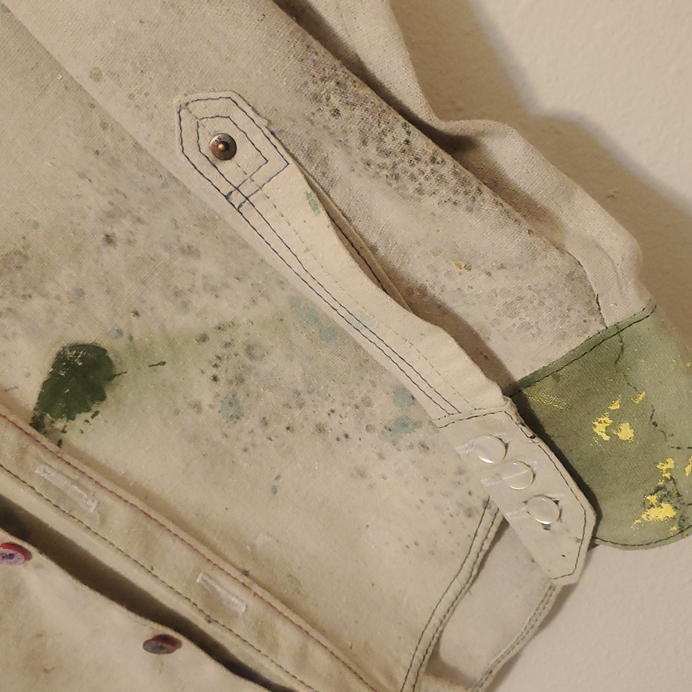 Levi's Canvas Tarp Western Pearl Shirt Custom Tailor Shop - Picture 13 of 16